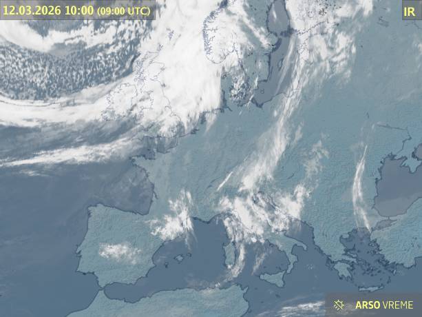 Satelitska slika oblačnosti