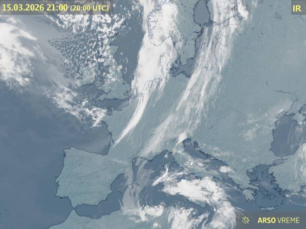 Satelitska slika oblačnosti
