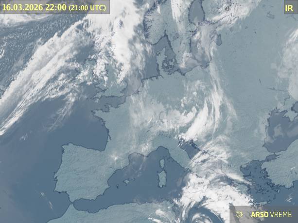 Satelitska slika oblačnosti