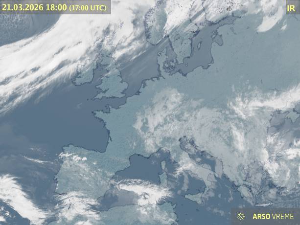 Satelitska slika oblačnosti