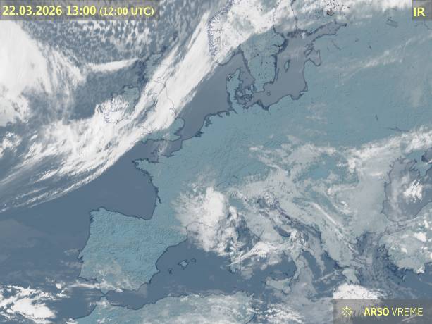 Satelitska slika oblačnosti