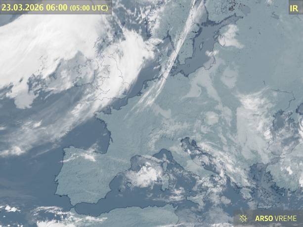 Satelitska slika oblačnosti