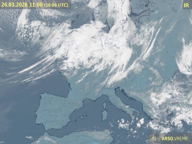 Satelitska slika oblačnosti
