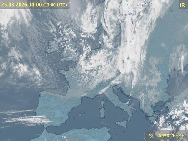 Satelitska slika oblačnosti