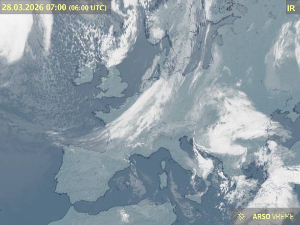 Satelitska slika oblačnosti