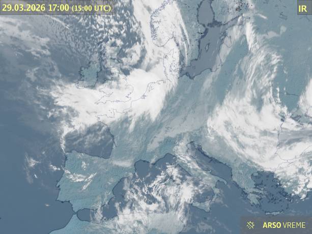 Satelitska slika oblačnosti