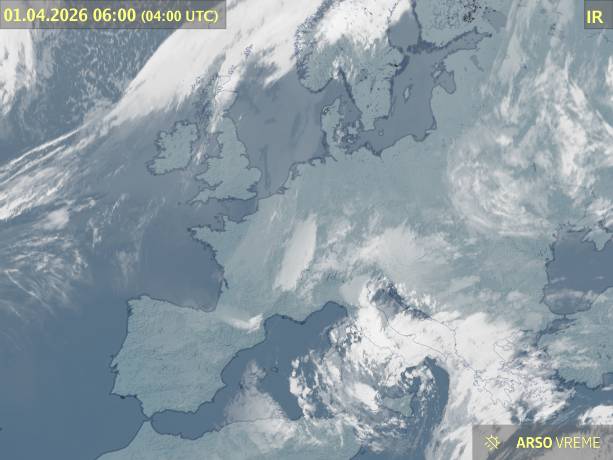 Satelitska slika oblačnosti