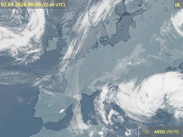 Satelitska slika oblačnosti