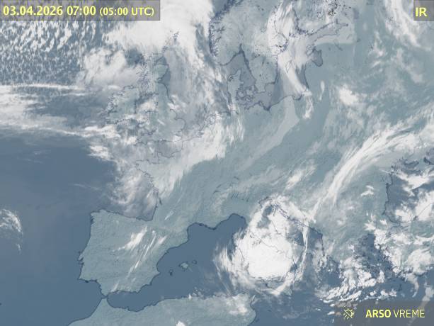 Satelitska slika oblačnosti