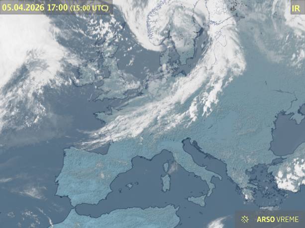 Satelitska slika oblačnosti