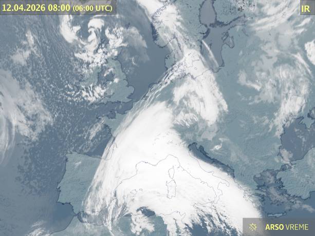 Satelitska slika oblačnosti