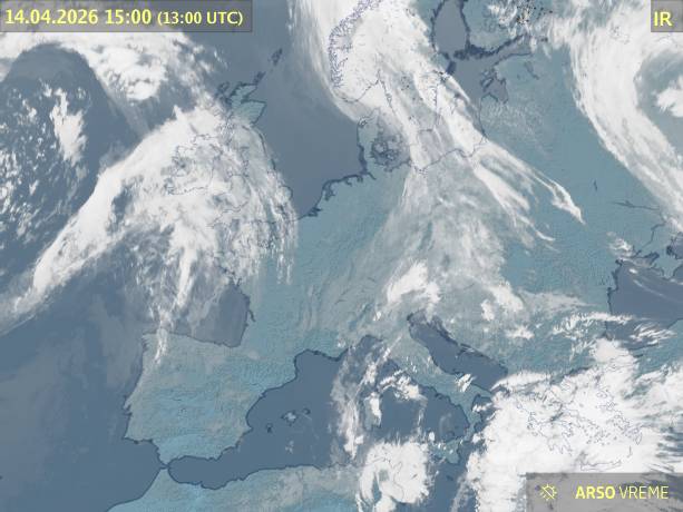 Satelitska slika oblačnosti