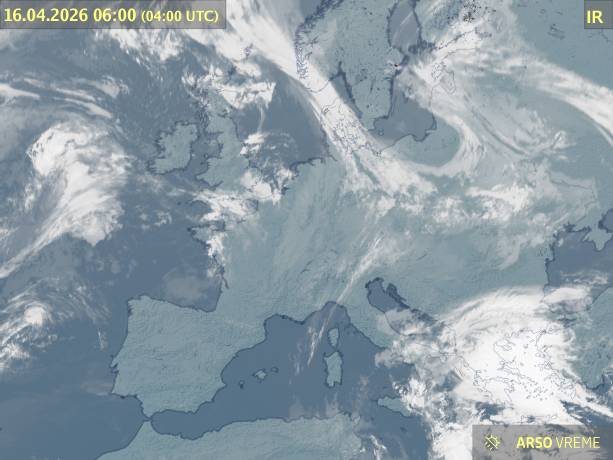 Satelitska slika oblačnosti