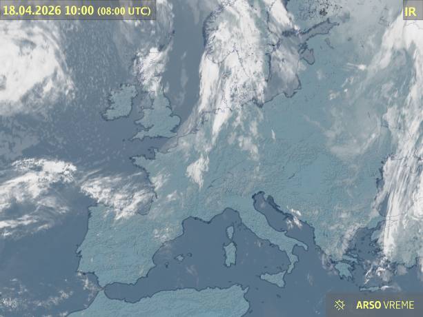 Satelitska slika oblačnosti