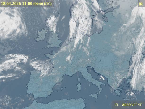 Satelitska slika oblačnosti