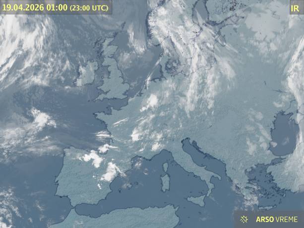 Satelitska slika oblačnosti