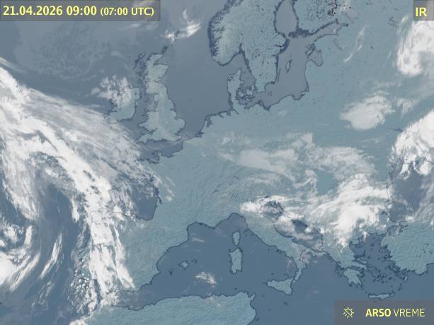Satelitska slika oblačnosti