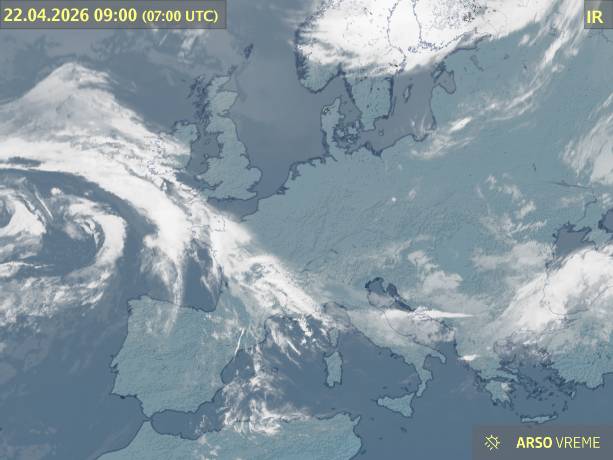 Satelitska slika oblačnosti