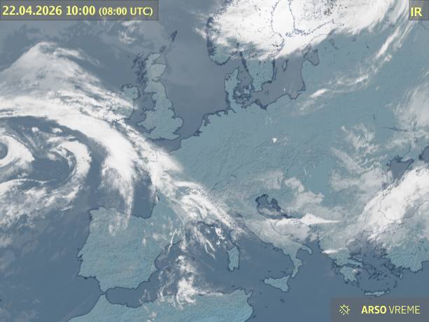 Satelitska slika oblačnosti