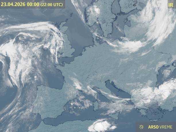 Satelitska slika oblačnosti