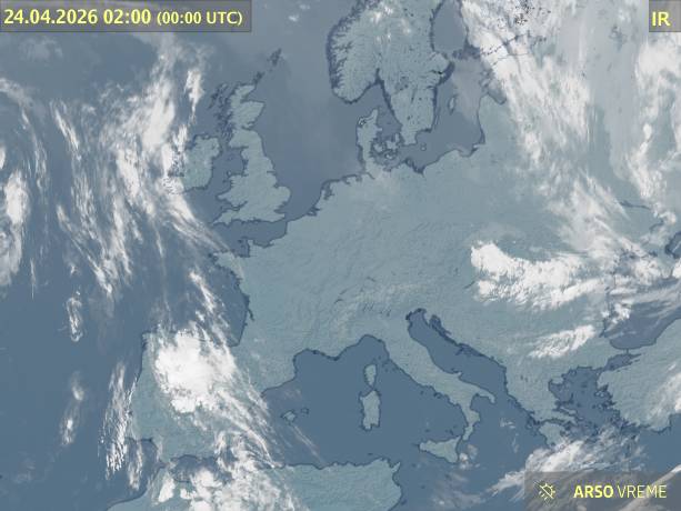 Satelitska slika oblačnosti