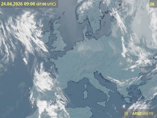 Satelitska slika oblačnosti