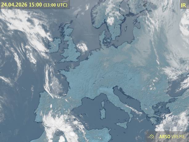 Satelitska slika oblačnosti