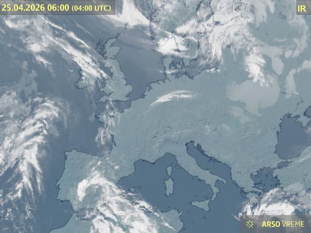 Satelitska slika oblačnosti