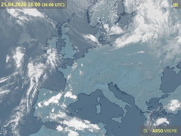 Satelitska slika oblačnosti