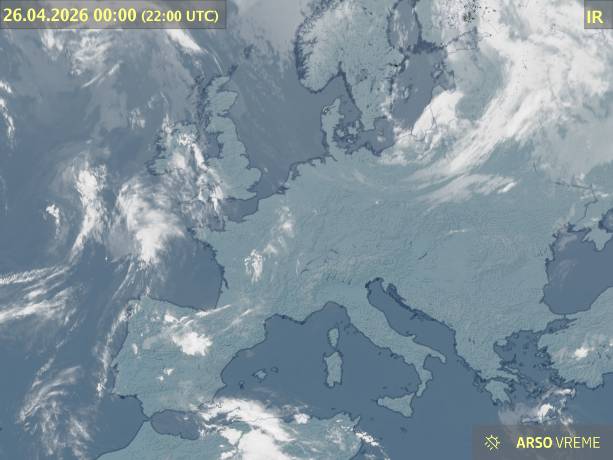 Satelitska slika oblačnosti
