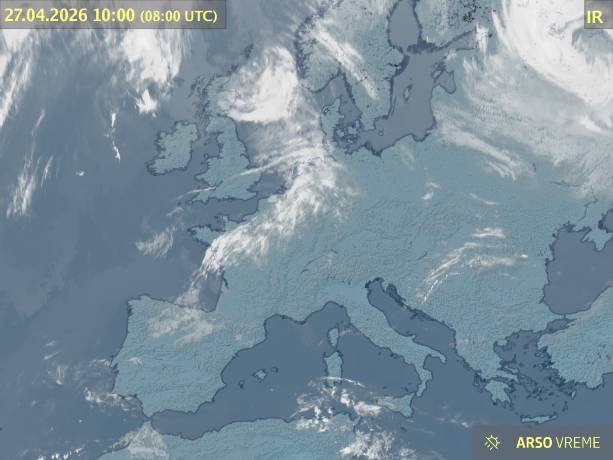 Satelitska slika oblačnosti
