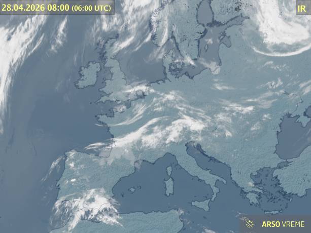 Satelitska slika oblačnosti