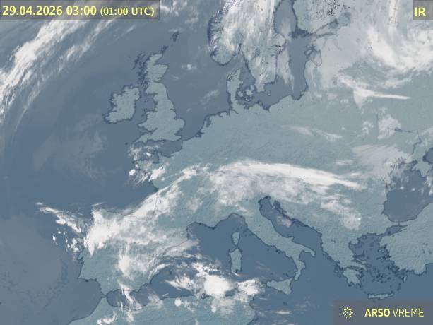 Satelitska slika oblačnosti