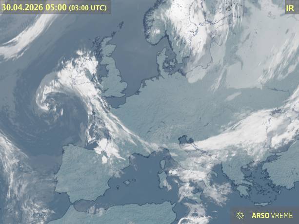 Satelitska slika oblačnosti