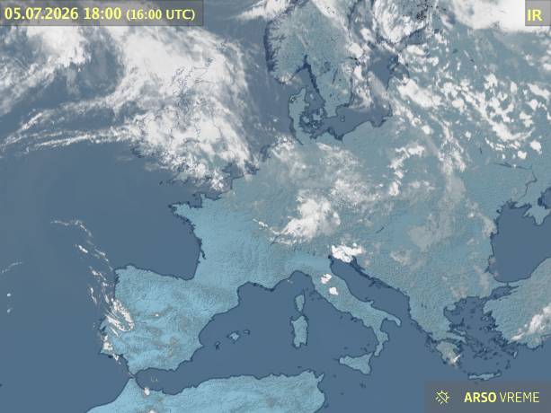 Satelitska slika oblačnosti