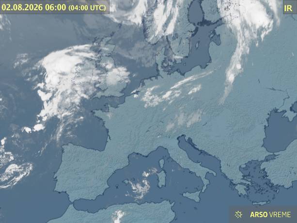 Satelitska slika oblačnosti