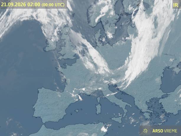 Satelitska slika oblačnosti